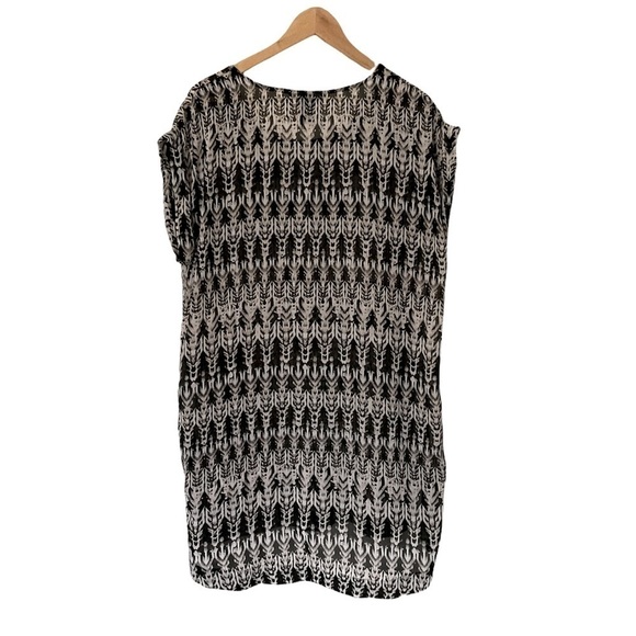 H&m Cap Sleeve Print Tunic - Picture 1 of 5